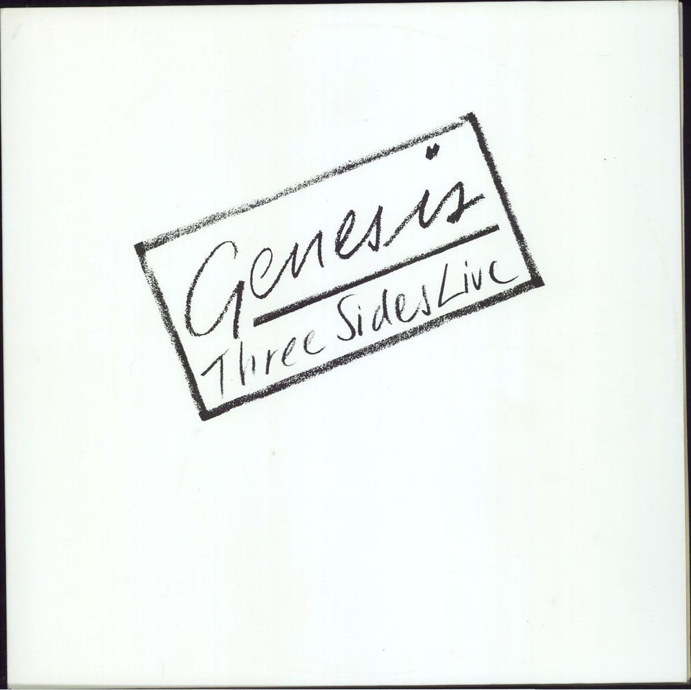 Genesis Three Sides Live - Near Mint UK 2-LP vinyl record set (Double LP Album) GE2002