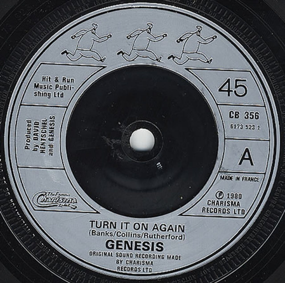 Genesis Turn It on Again French 7" vinyl single (7 inch record / 45) CB356