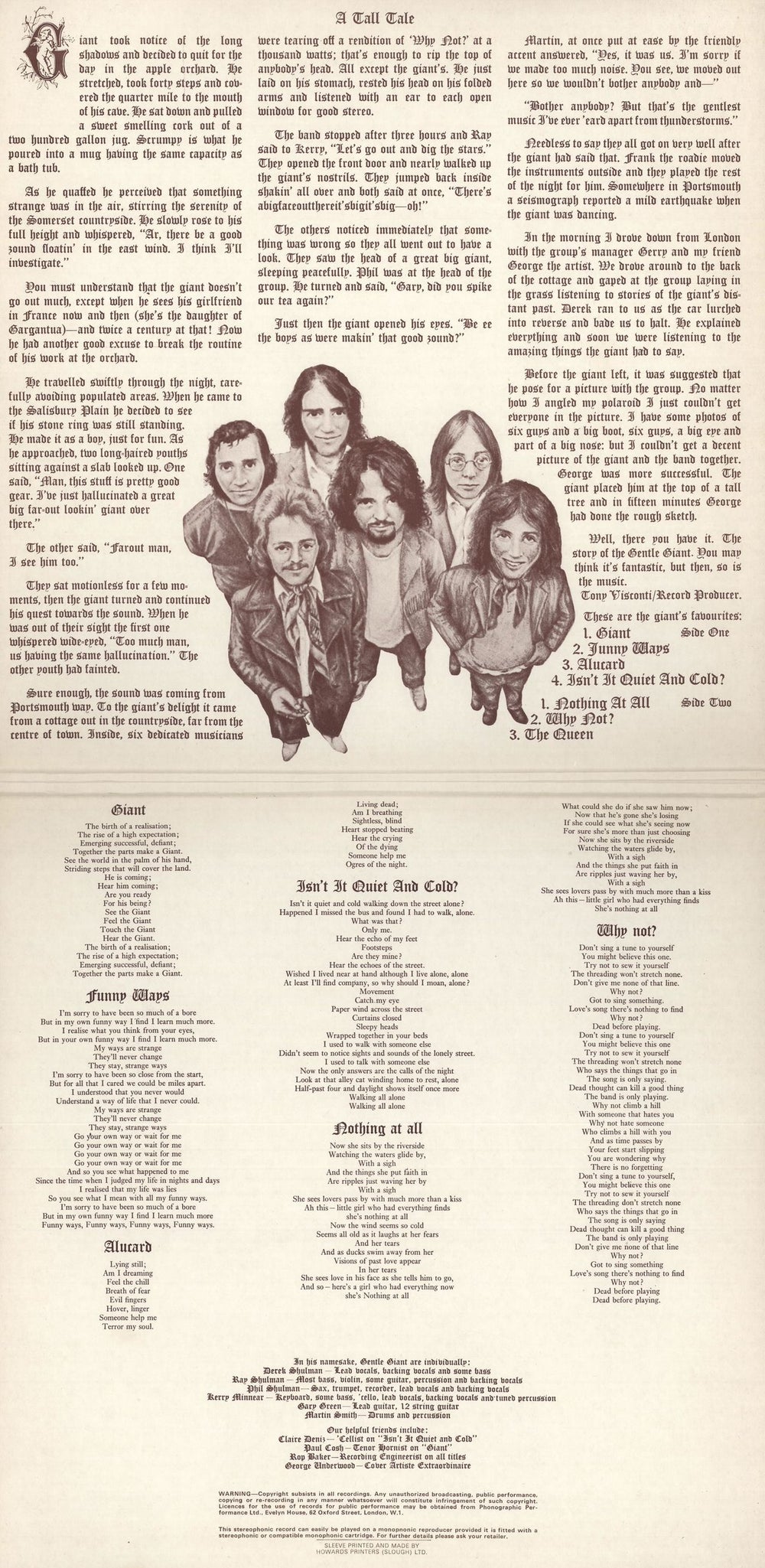 Gentle Giant Gentle Giant - 2nd UK vinyl LP album (LP record)