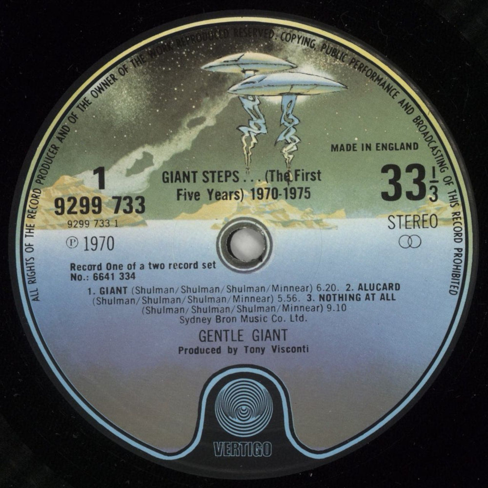 Gentle Giant Giant Steps... The First Five Years 1970-1975 UK 2-LP vinyl record set (Double LP Album) GTL2LGI460888