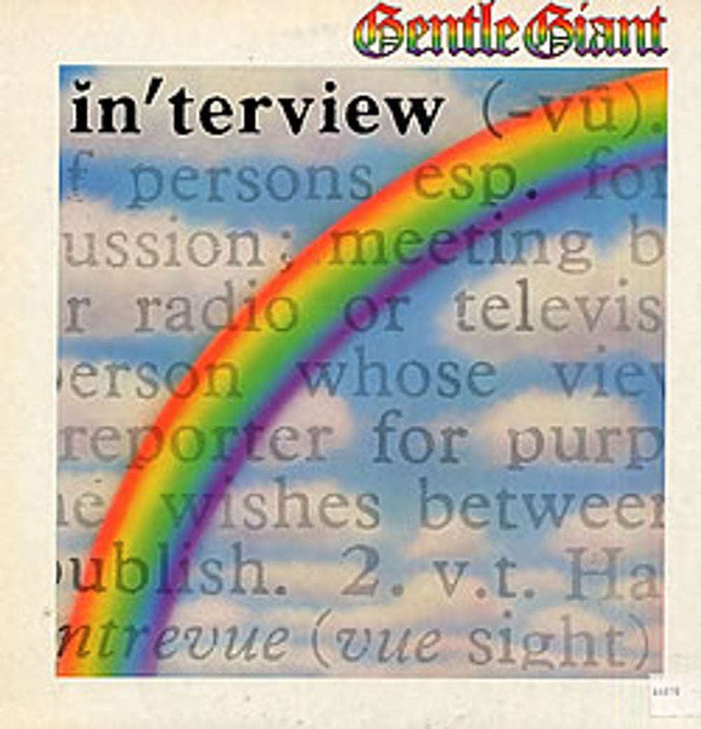 Gentle Giant Interview UK vinyl LP album (LP record) CHR1115
