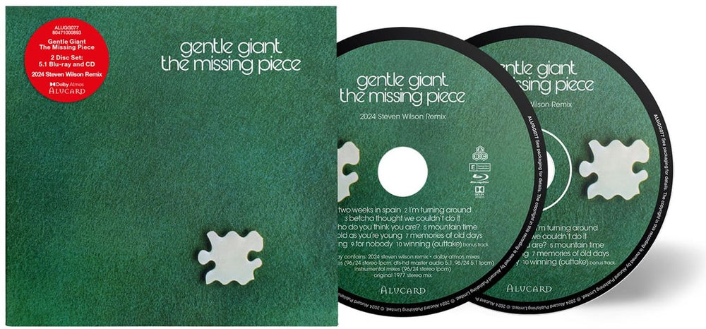 Gentle Giant The Missing Piece - 2024 Steven Wilson Remix CD + 5.1 Blu-Ray - Sealed UK 2 CD album set (Double CD) CHRB1152