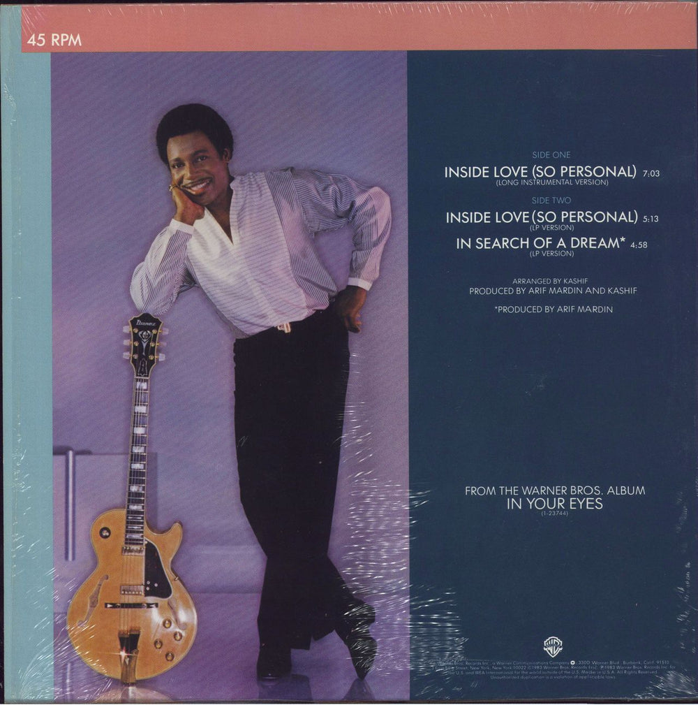 George Benson Inside Love (So Personal) US 12" vinyl single (12 inch record / Maxi-single)