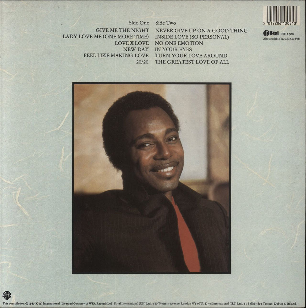 George Benson The Love Songs UK vinyl LP album (LP record) 5012206130813