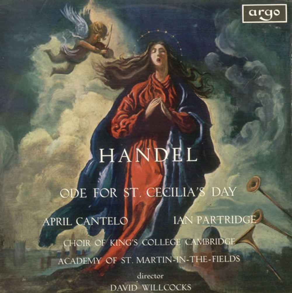 George Frideric Handel Ode for St. Cecilia's Day UK vinyl LP album (LP record) ZRG563