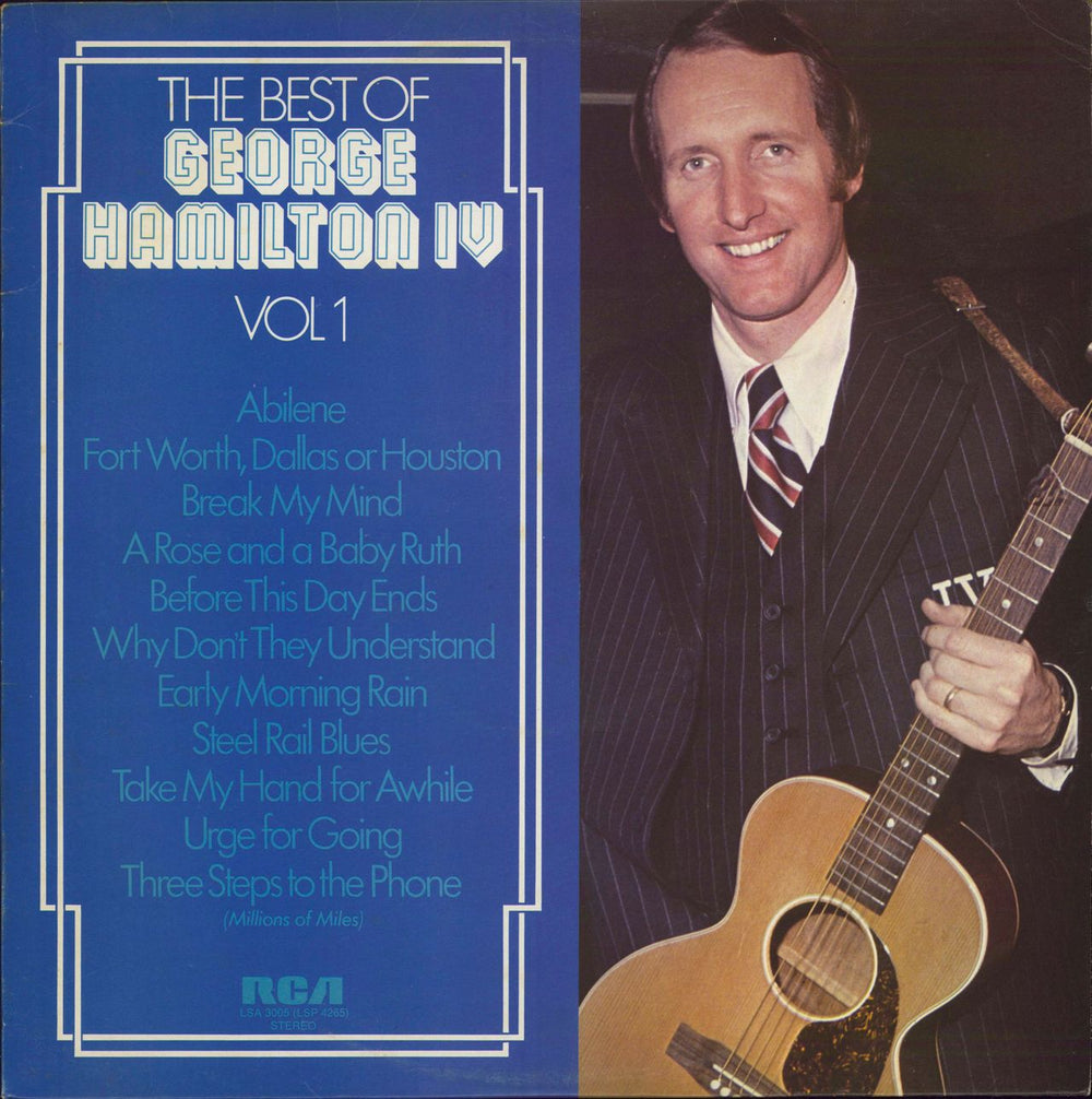 George Hamilton IV The Best Of George Hamilton IV UK vinyl LP album (LP record) LSA3005