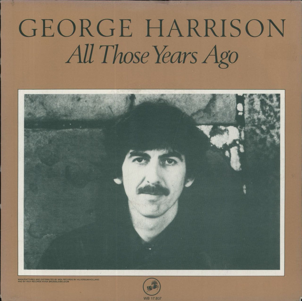 George Harrison All Those Years Ago Belgian 7" vinyl single (7 inch record / 45) WB17.807