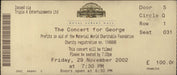 George Harrison Concert For George + Ticket Stub UK tour programme GHATRCO370769