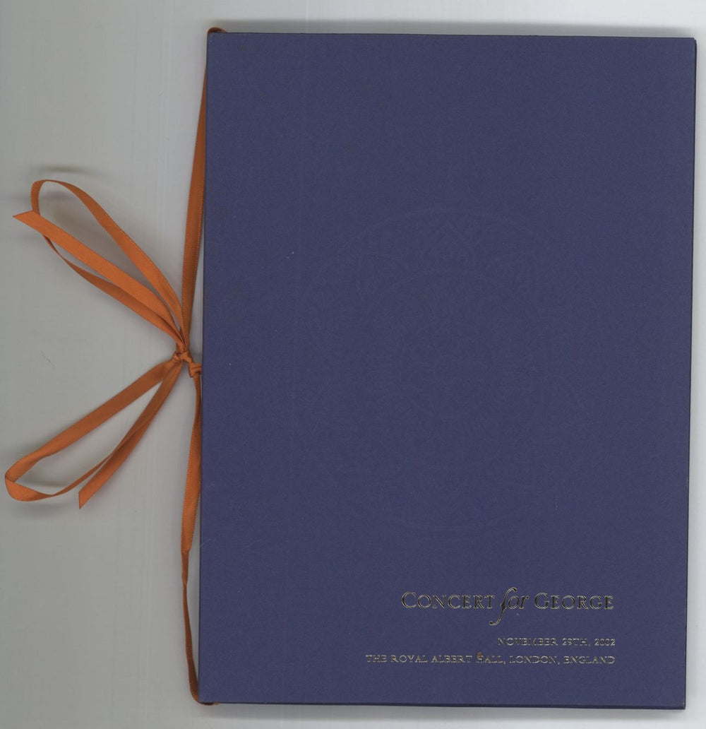 George Harrison Concert For George + Ticket Stub UK tour programme TOUR PROGRAMME