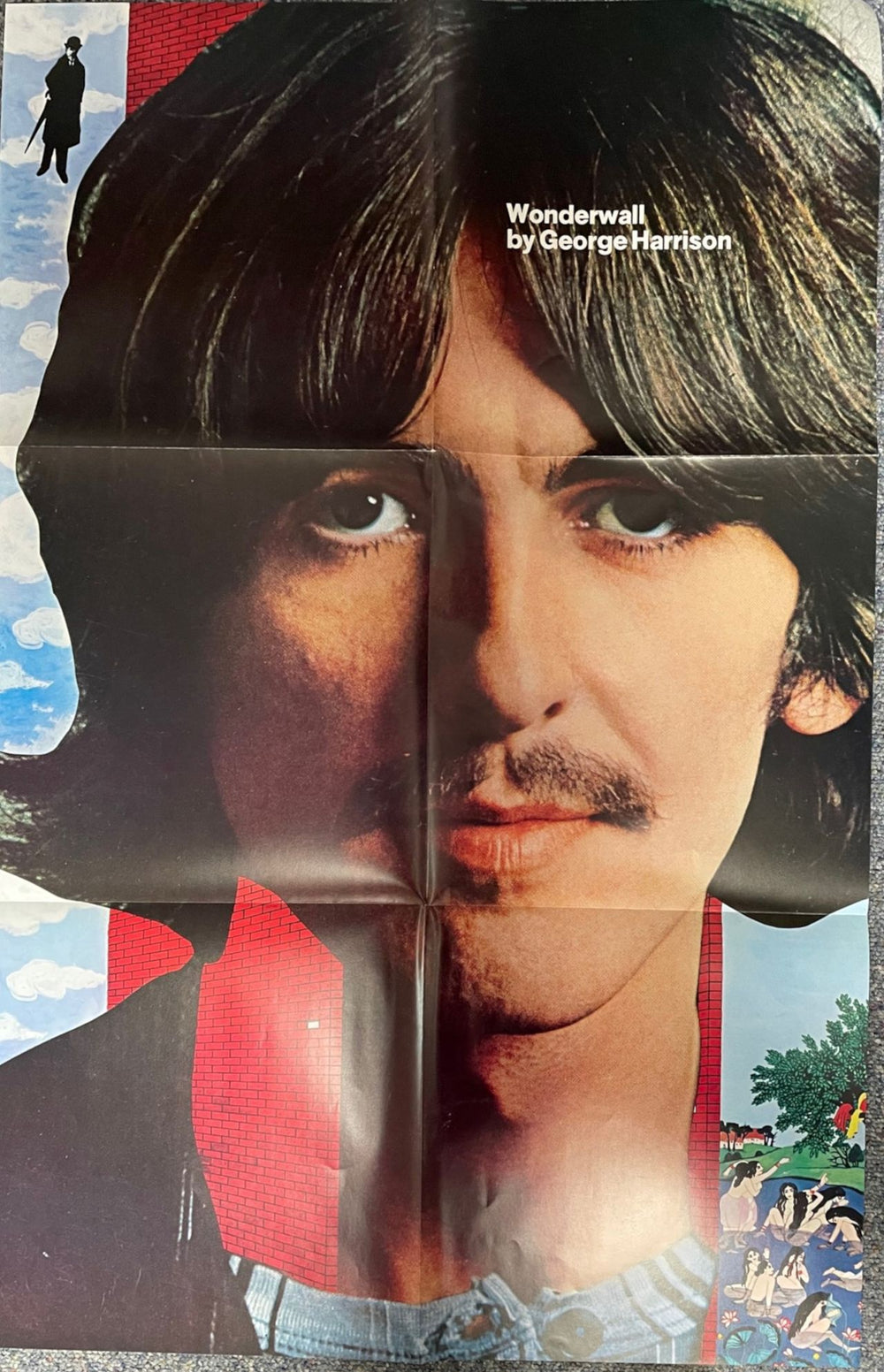 George Harrison Wonderwall Music + Poster Japanese vinyl LP album (LP record)