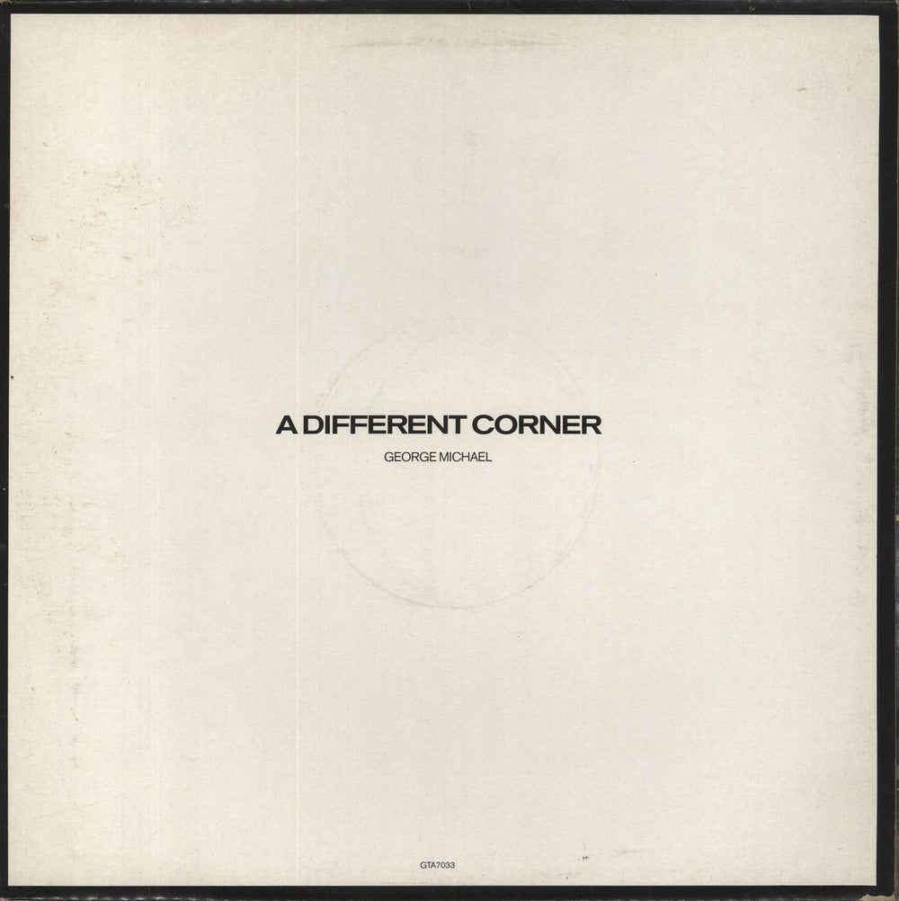 George Michael A Different Corner - Gatefold - EX UK 12" vinyl single (12 inch record / Maxi-single) GTA7033