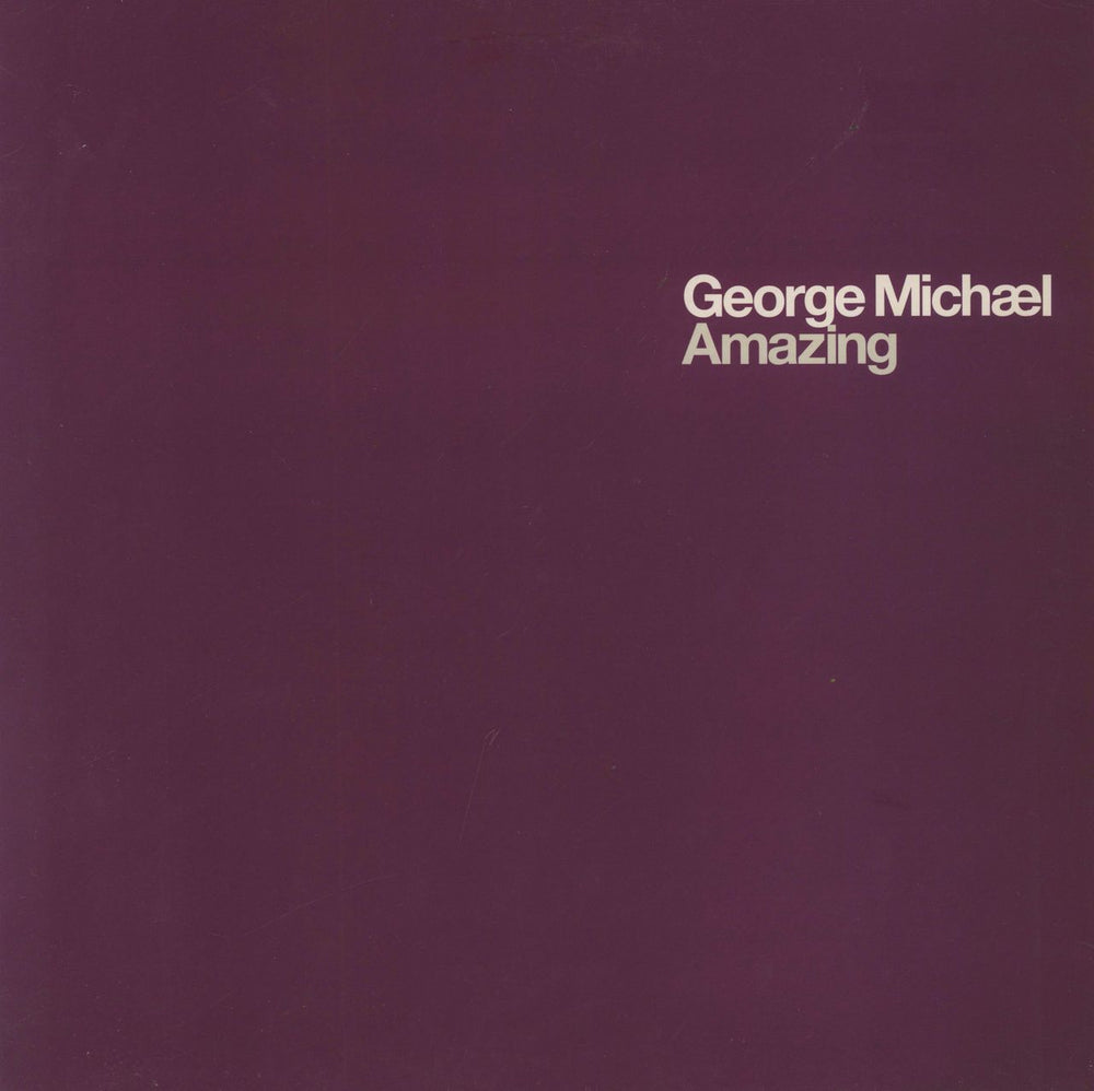 George Michael Amazing UK Promo 12" vinyl single (12 inch record / Maxi-single) XPR3755