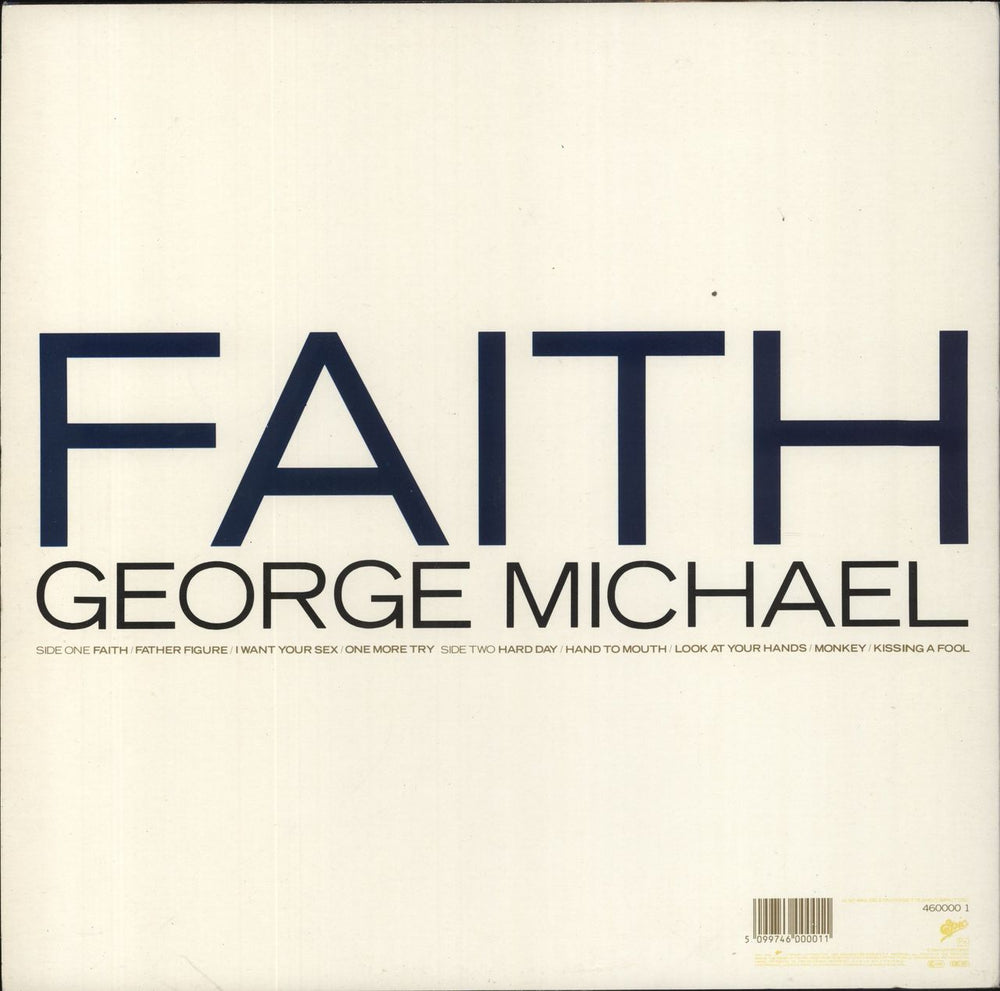 George Michael Faith - VG UK vinyl LP album (LP record) 5099746000011