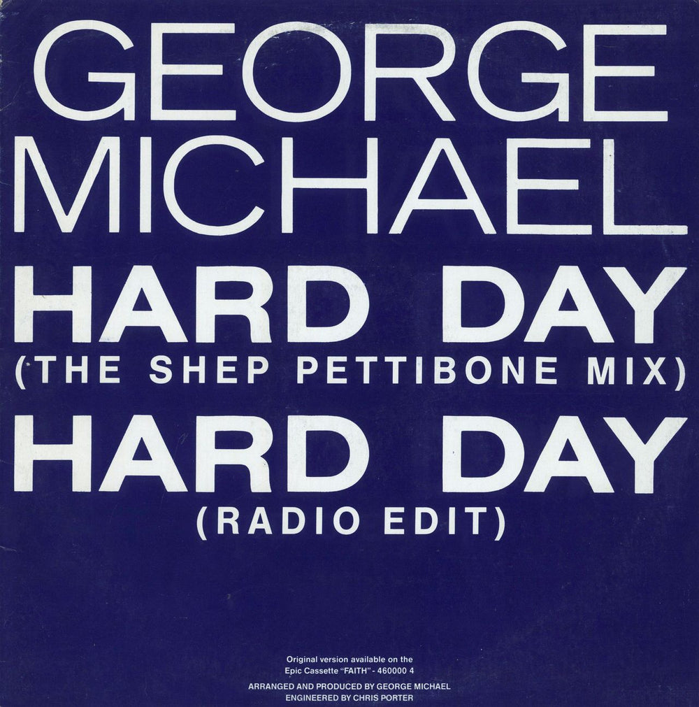 George Michael Hard Day Australian 12" vinyl single (12 inch record / Maxi-single) 6512526