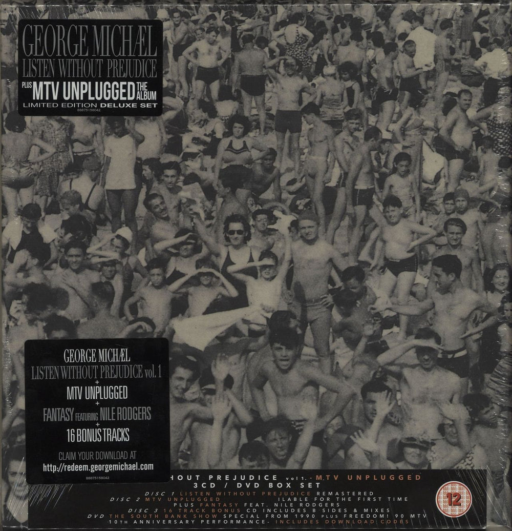 George Michael Listen Without Prejudice + MTV Unplugged - Sealed UK CD Album Box Set 88875158042