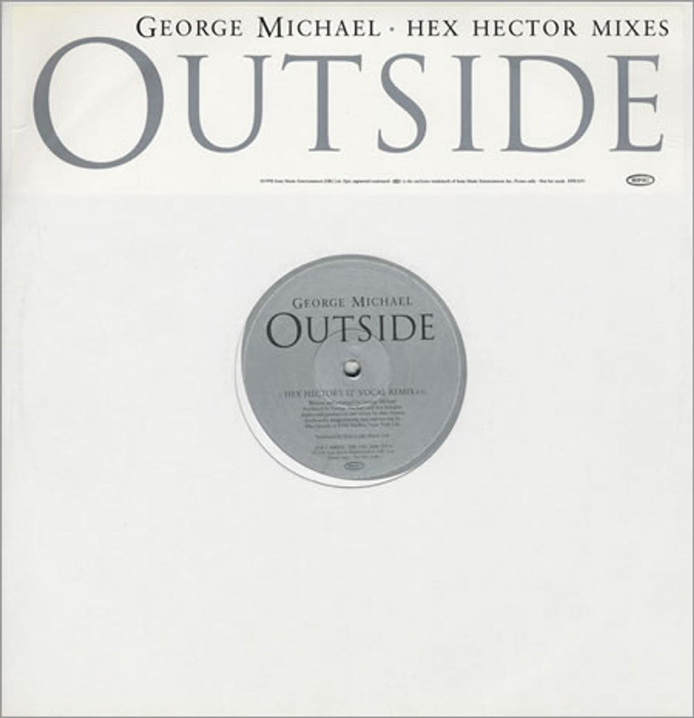 George Michael Outside #3 - Hex Hector Mixes UK Promo 12" vinyl single (12 inch record / Maxi-single) XPR3291