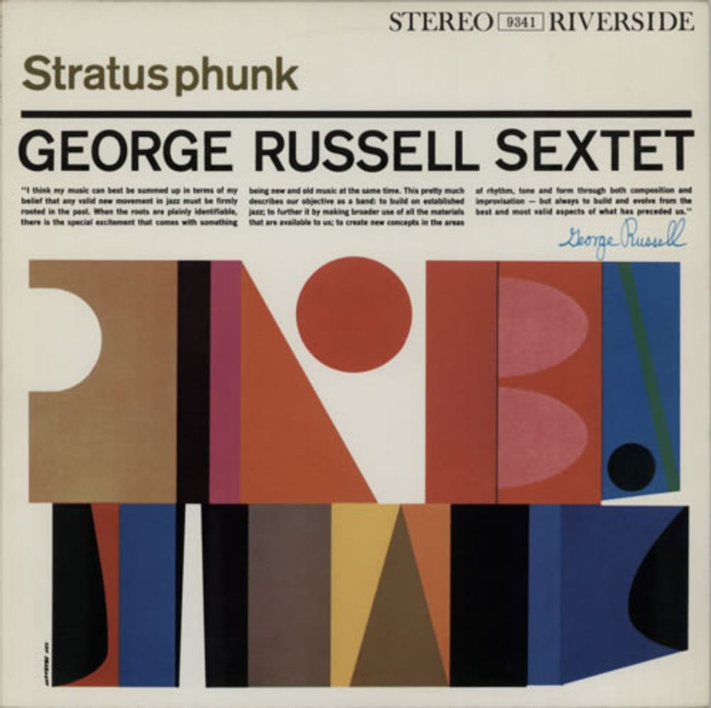 George Russell Stratusphunk US vinyl LP album (LP record) OJC-232