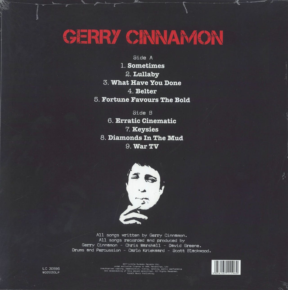 Gerry Cinnamon Erratic Cinematic - Red Vinyl - Sealed UK vinyl LP album (LP record) 5056167111962