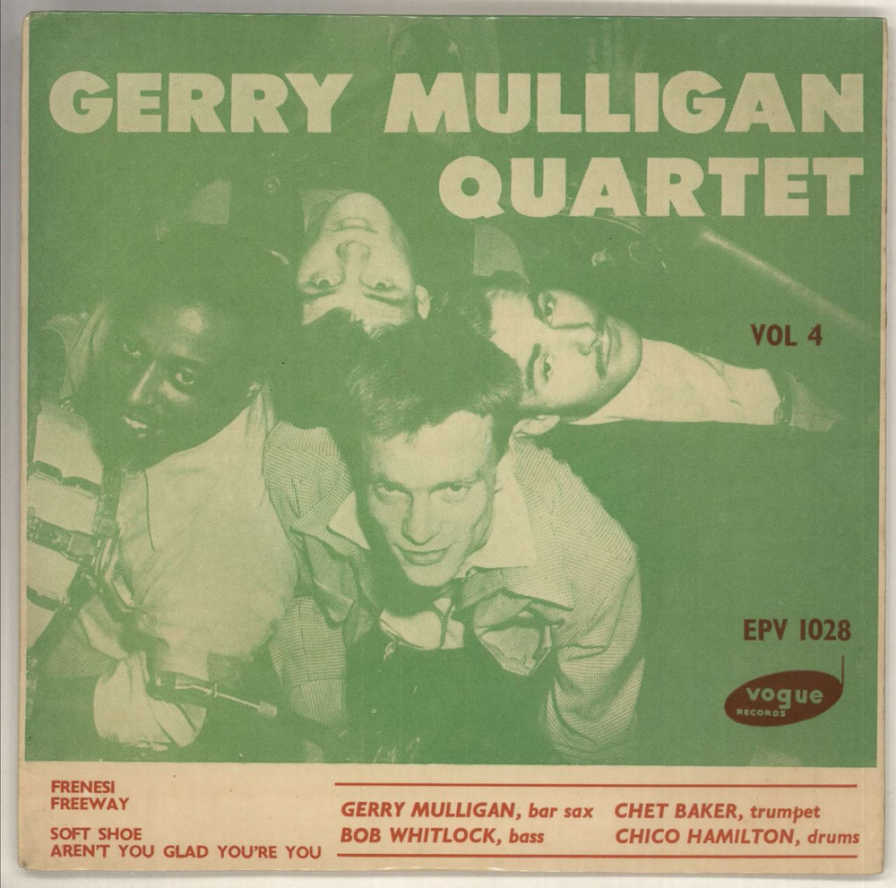 Gerry Mulligan Gerry Mulligan Quartet Vol. 4 UK 7" vinyl single (7 inch record / 45) EPV1028