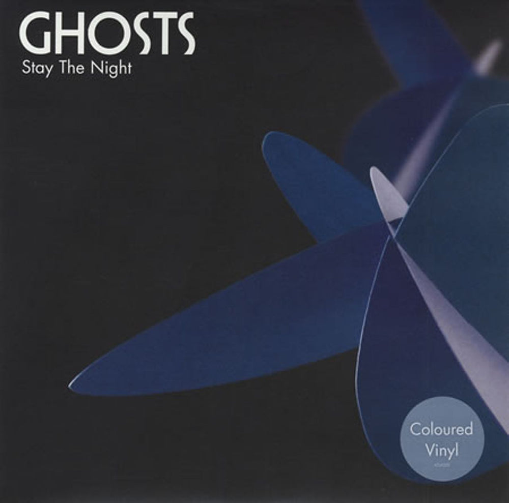 Ghosts Stay The Night - Light Blue Vinyl UK 7" vinyl single (7 inch record / 45) ATUK055