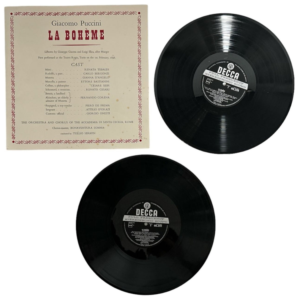 Giacomo Puccini La Boheme UK Vinyl Box Set PK5VXLA845072