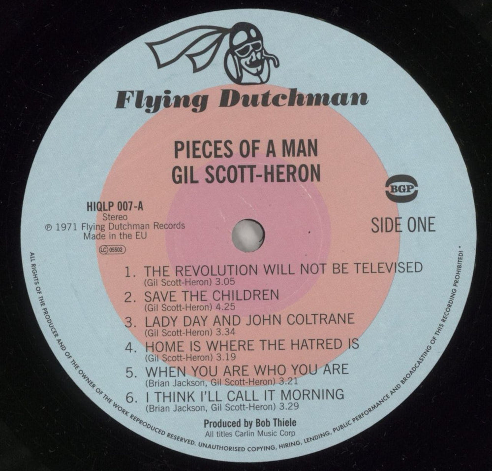 Gil Scott-Heron Pieces Of A Man UK Promo vinyl LP album (LP record) GSHLPPI868035