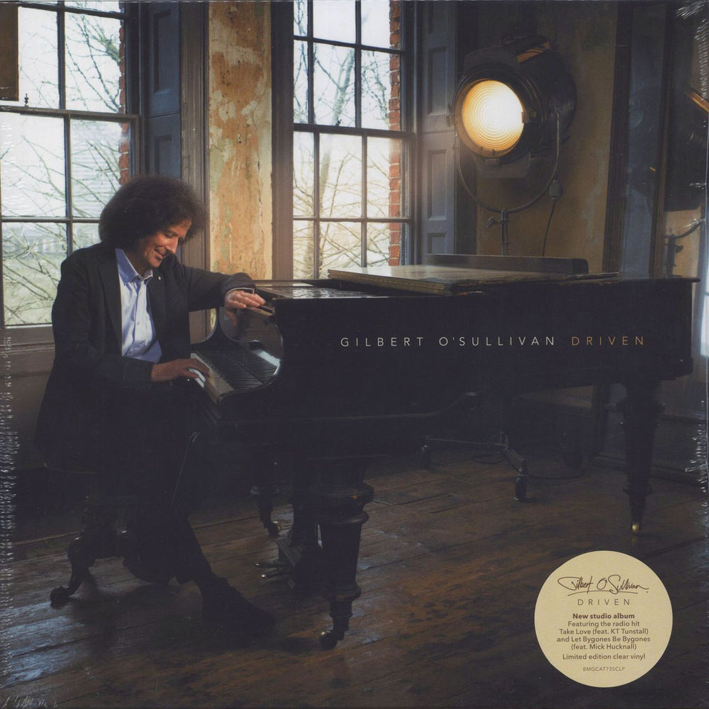 Gilbert O'Sullivan Driven - Clear Vinyl - Sealed UK vinyl LP album (LP record) BMGCAT735CLP