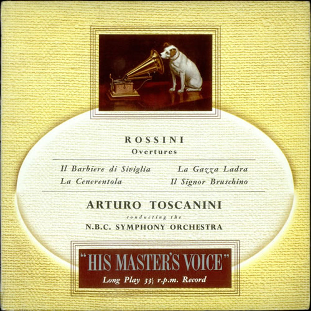 Gioacchino Rossini Overtures UK vinyl LP album (LP record) ALP1007