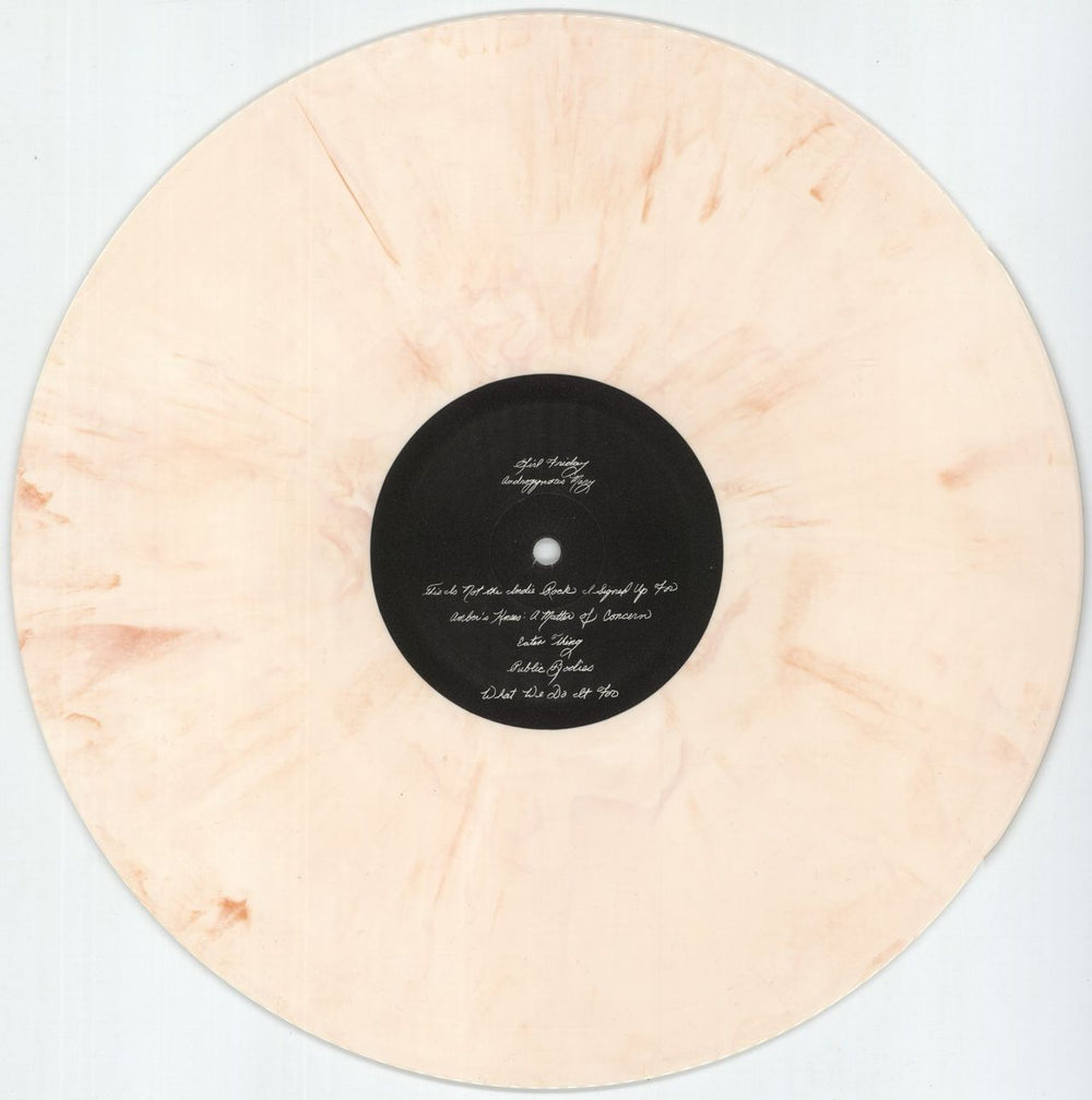 Girl Friday Androgynous Mary - Pink & White Vinyl - Autographed Photo UK vinyl LP album (LP record) -L0LPAN879872