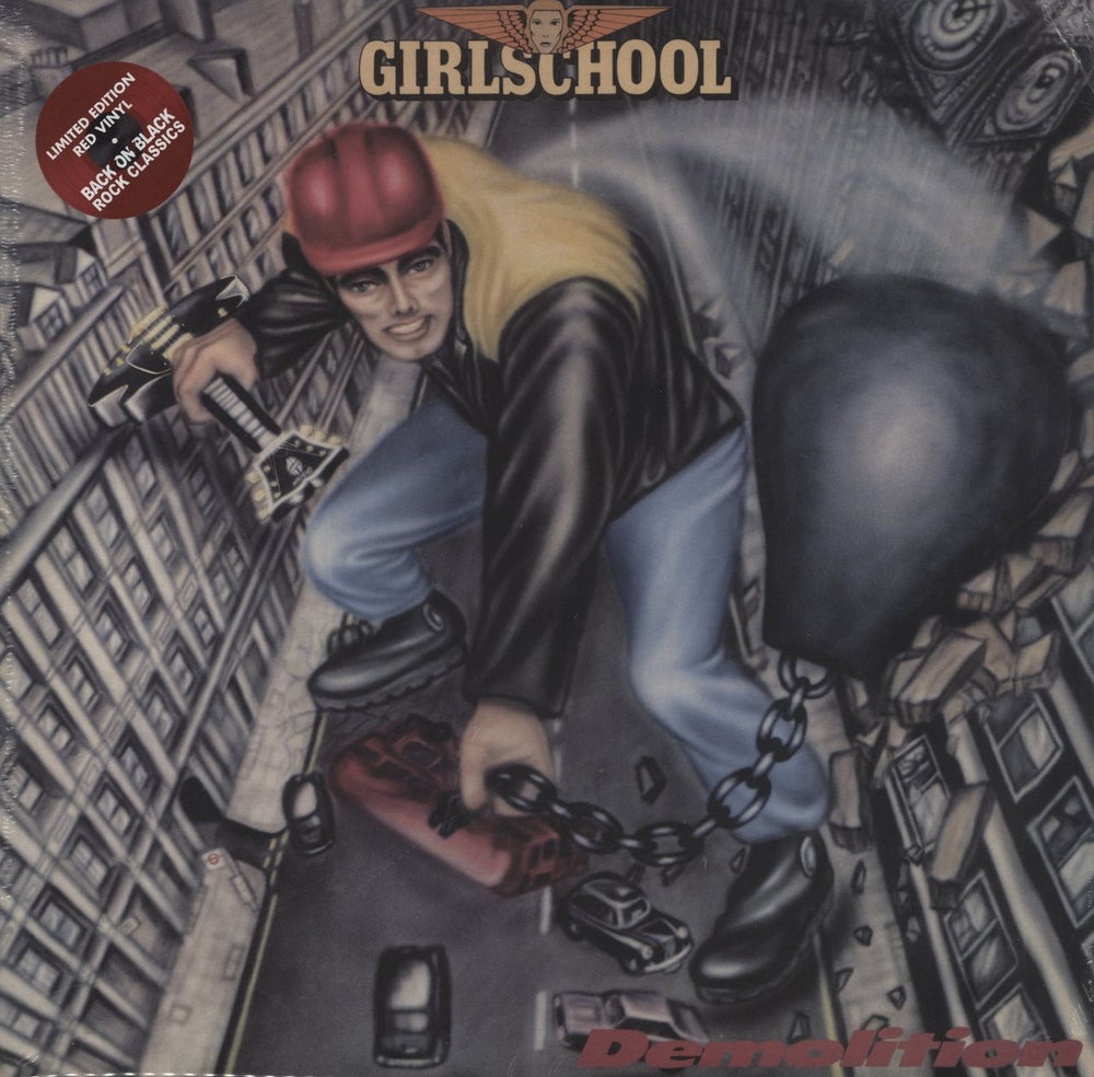 Girlschool Demolition - Red Vinyl - Sealed UK 2-LP vinyl record set (Double LP Album) RCV187LP