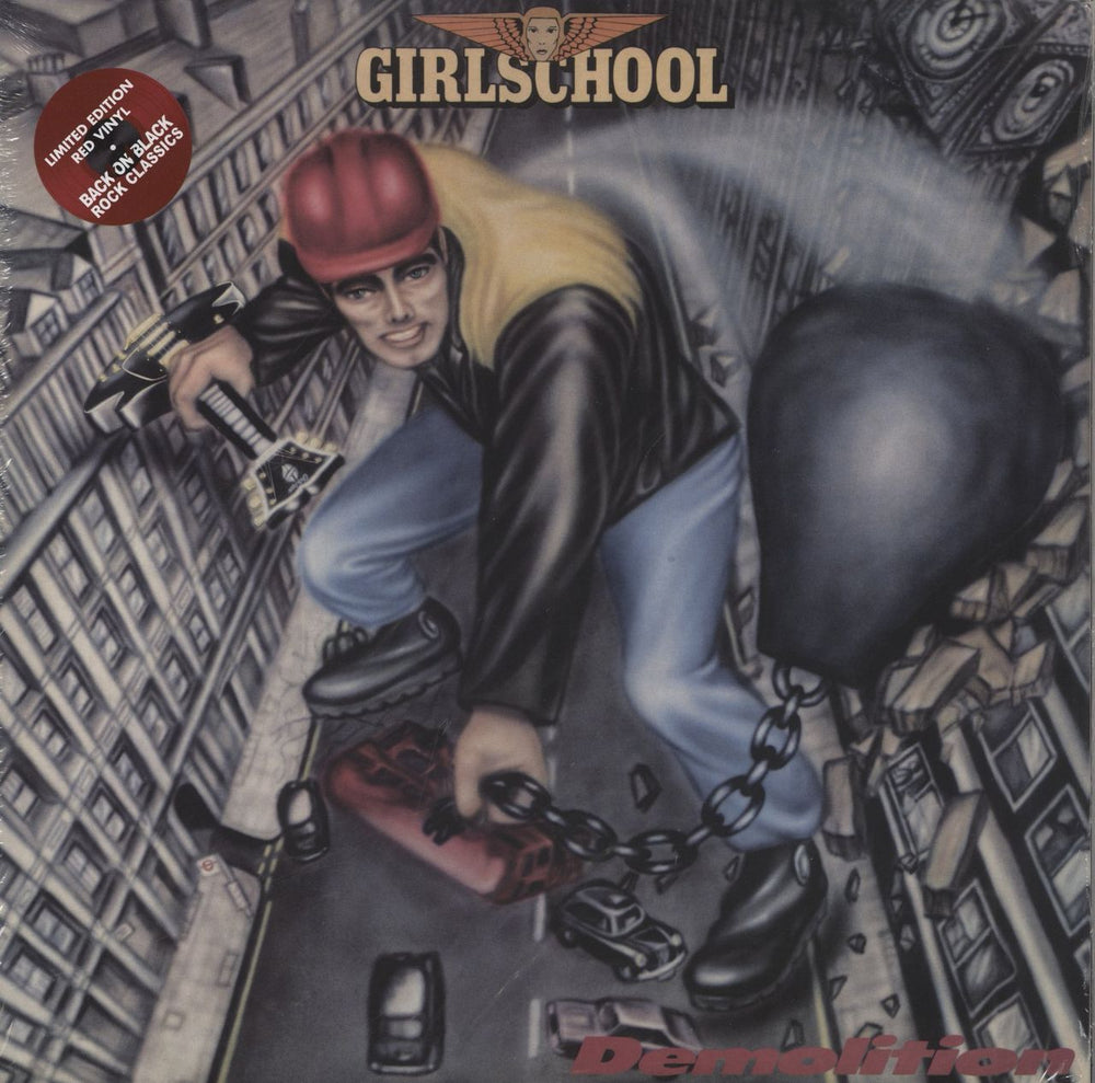 Girlschool Demolition - Red Vinyl UK 2-LP vinyl record set (Double LP Album) RCV187LP