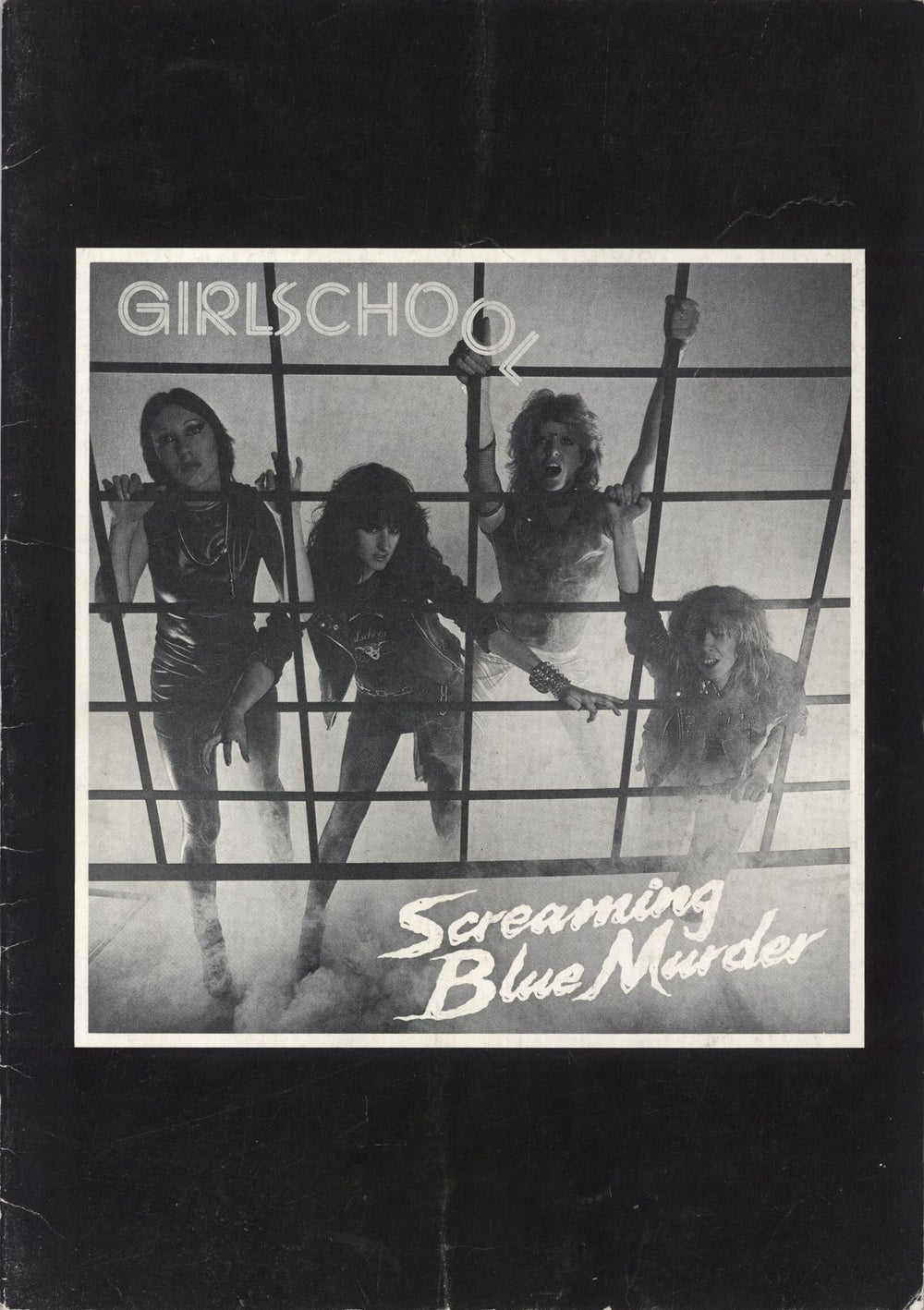 Girlschool Screaming Blue Murder UK tour programme TOUR PERSONNEL