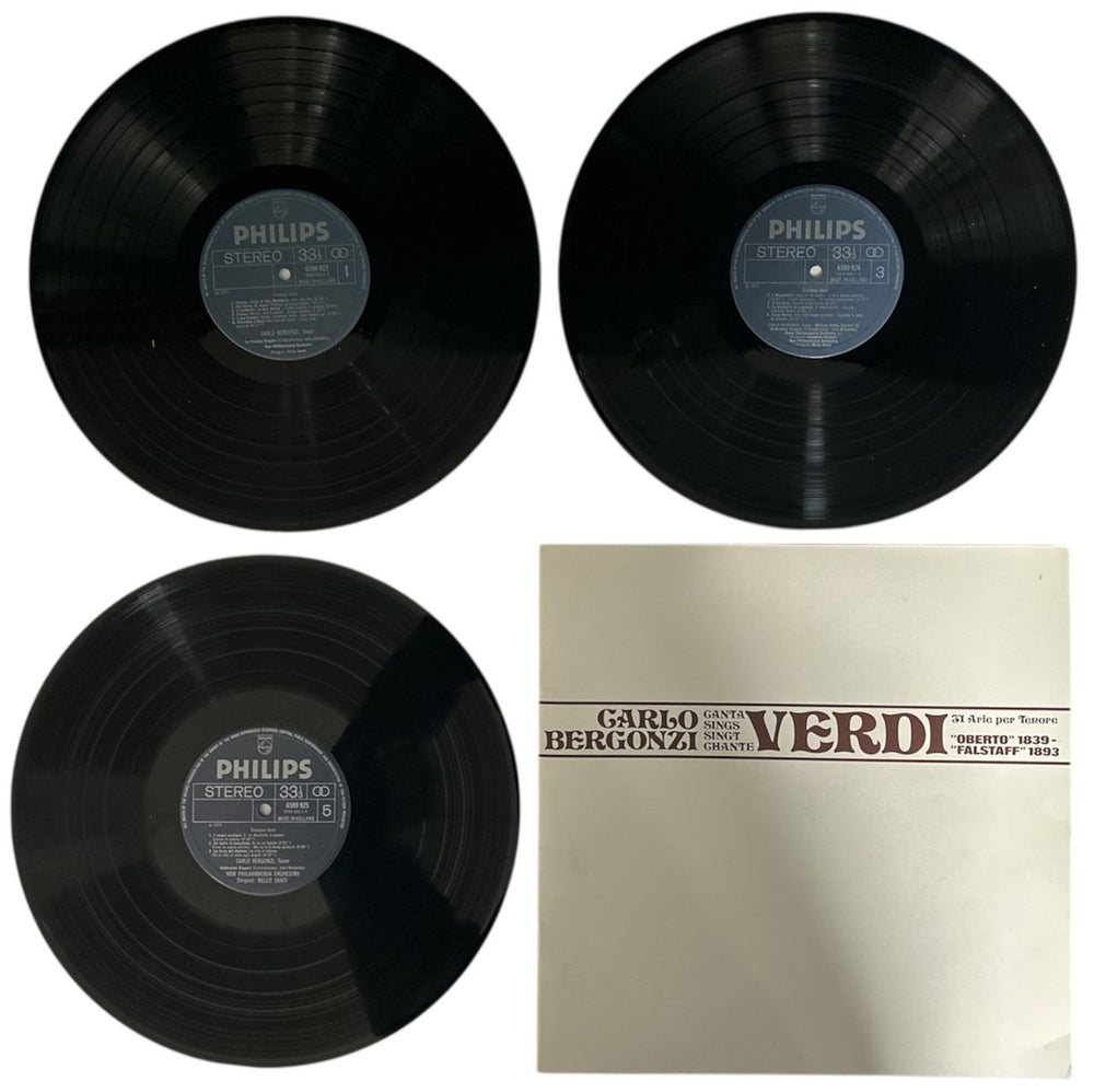 Giuseppe Verdi Carlo Bergonzi Chante Verdi - 31 Airs pour ténor Dutch Vinyl Box Set VBOVXCA879700