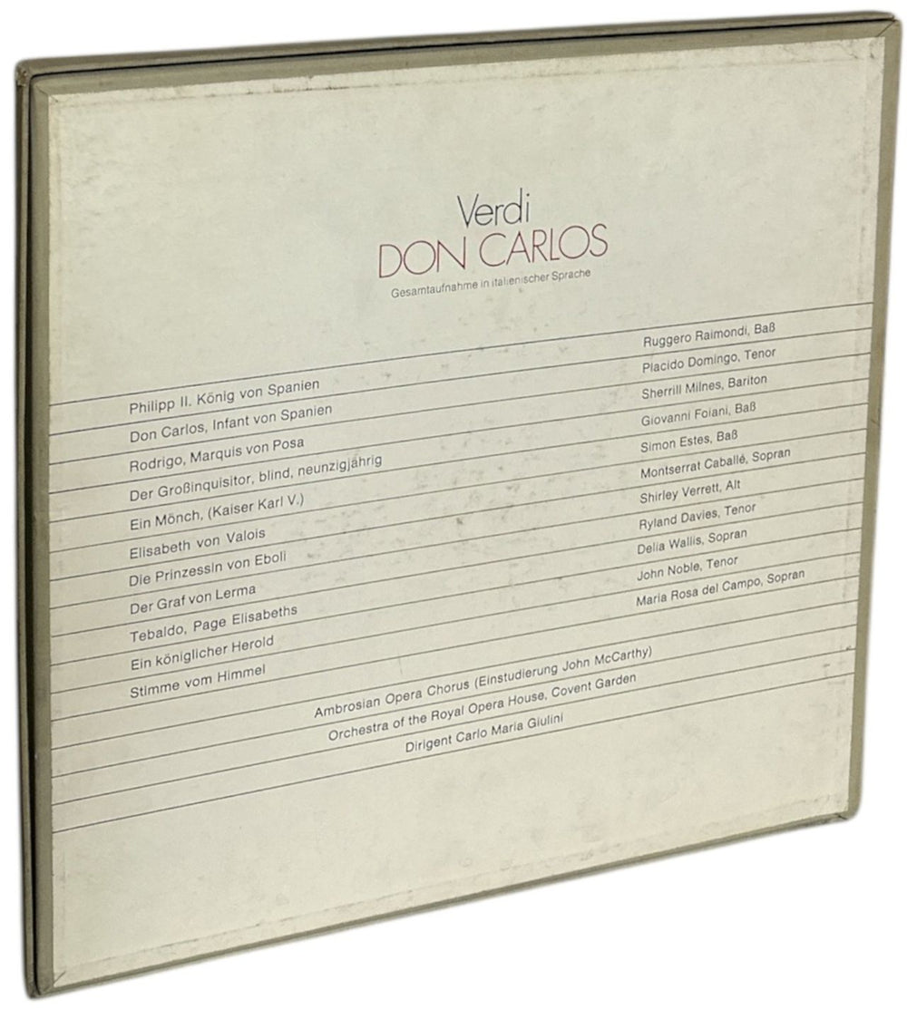 Giuseppe Verdi Verdi: Don Carlos German Vinyl Box Set