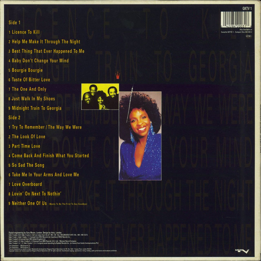 Gladys Knight & The Pips The Singles Album UK vinyl LP album (LP record) 042284200318