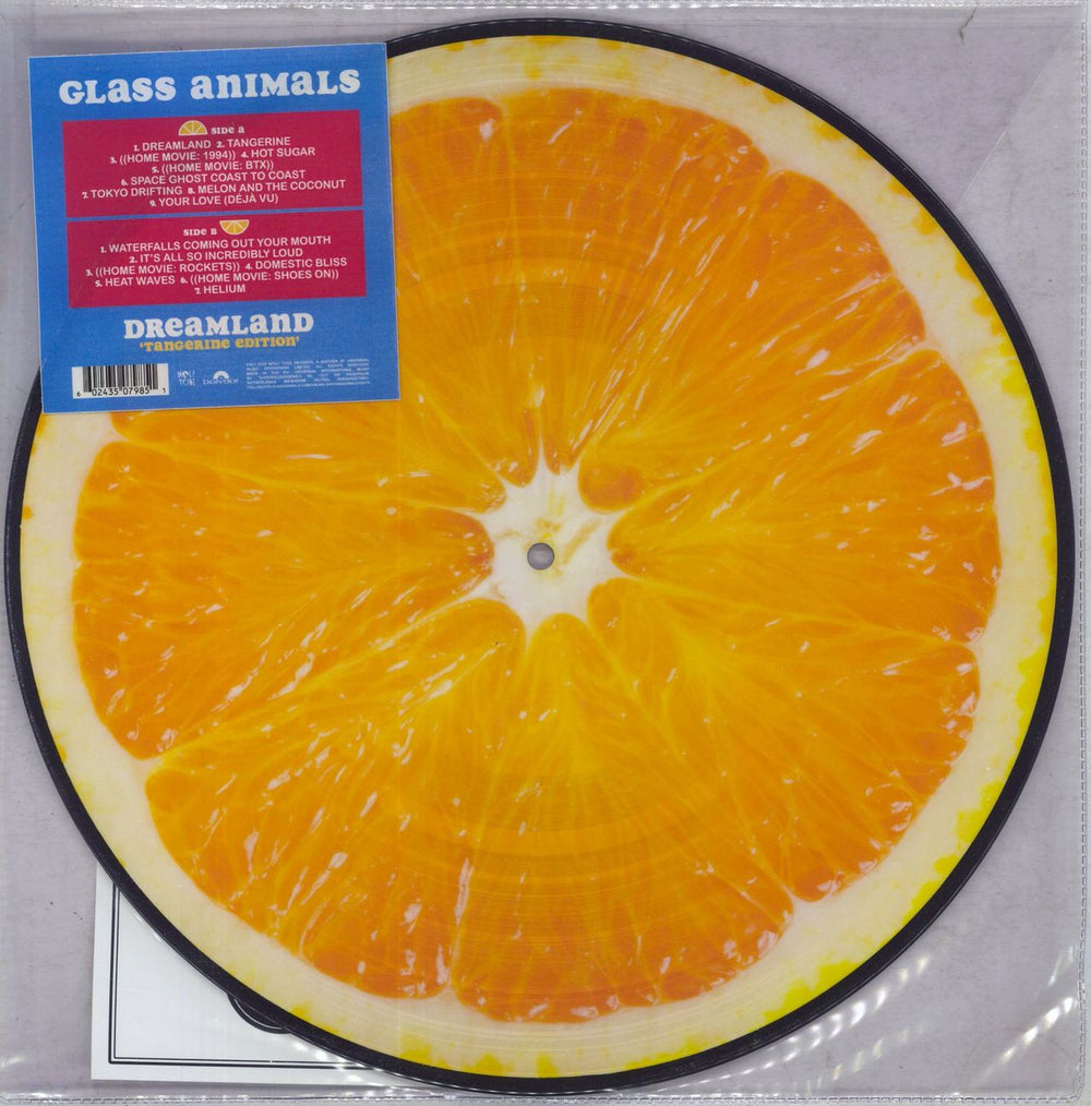 Glass Animals Dreamland - Tangerine Edition UK picture disc LP (vinyl picture disc album) 3507985