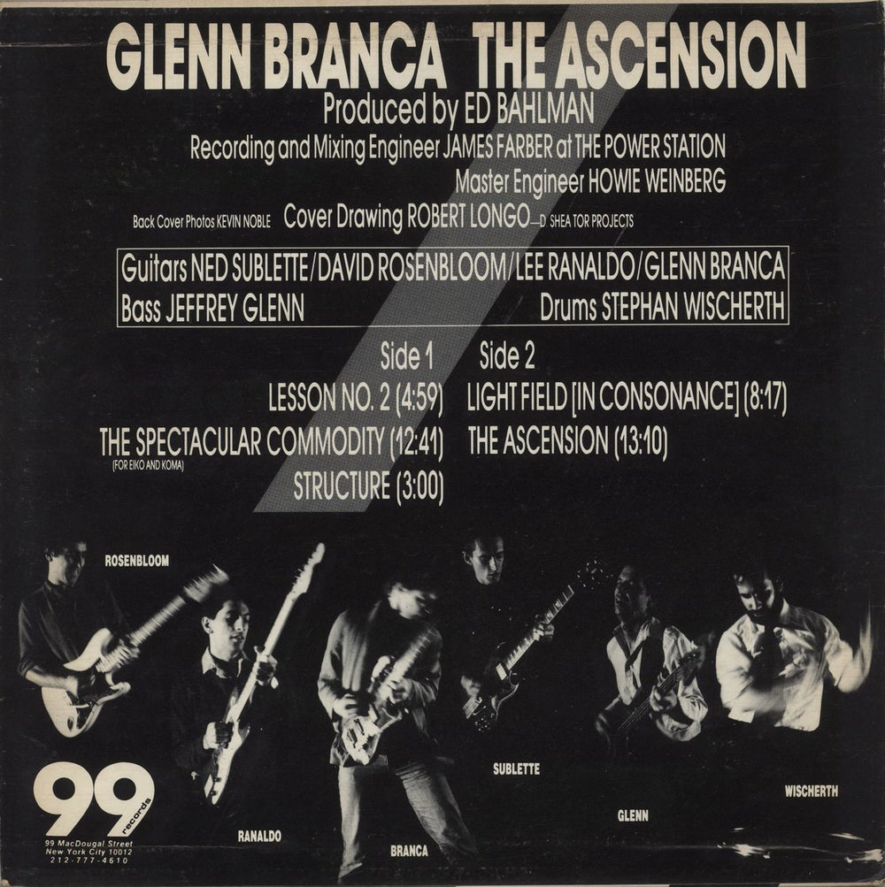 Glenn Branca The Ascension US vinyl LP album (LP record)