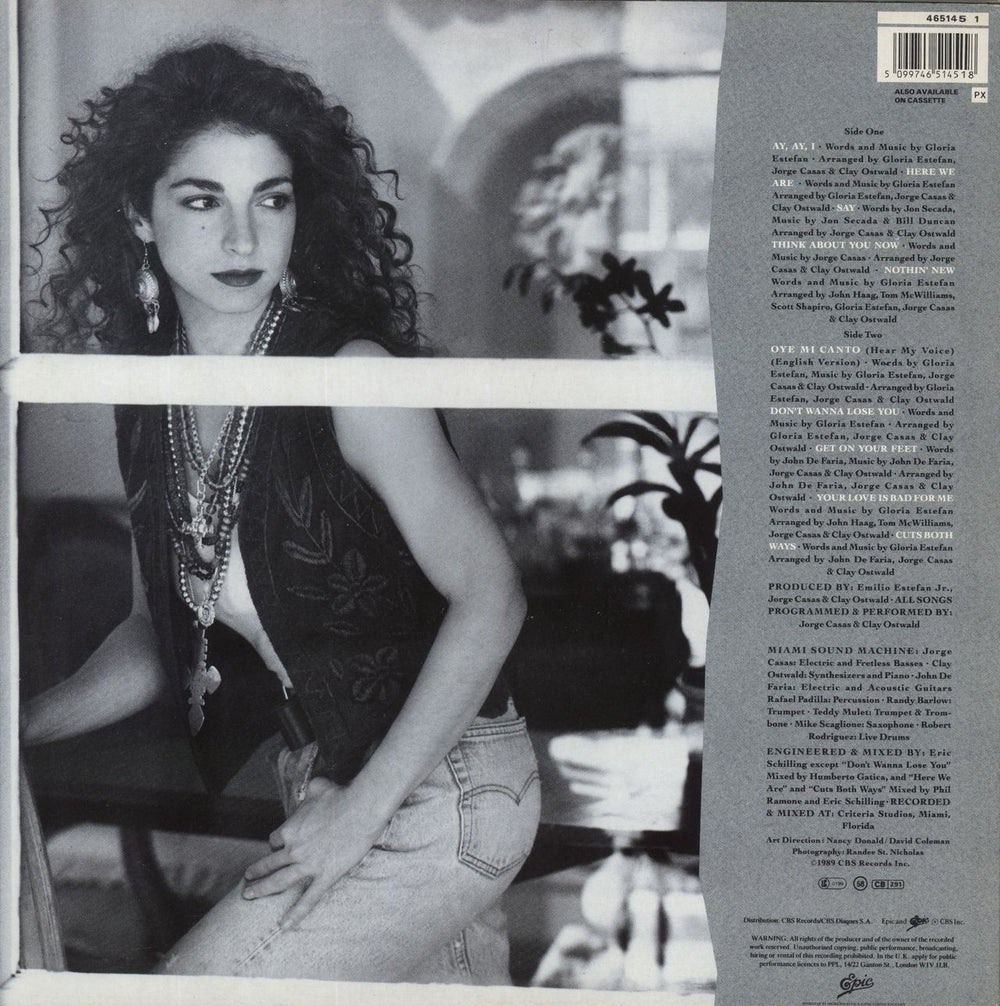 Gloria Estefan Cuts Both Ways UK vinyl LP album (LP record) 5099746514518