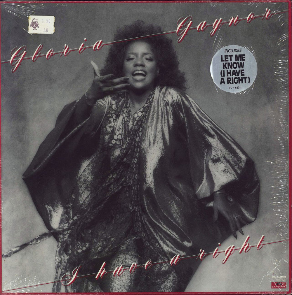 Gloria Gaynor I Have A Right - hype stickered shrink US vinyl LP album (LP record) PD-1-6231