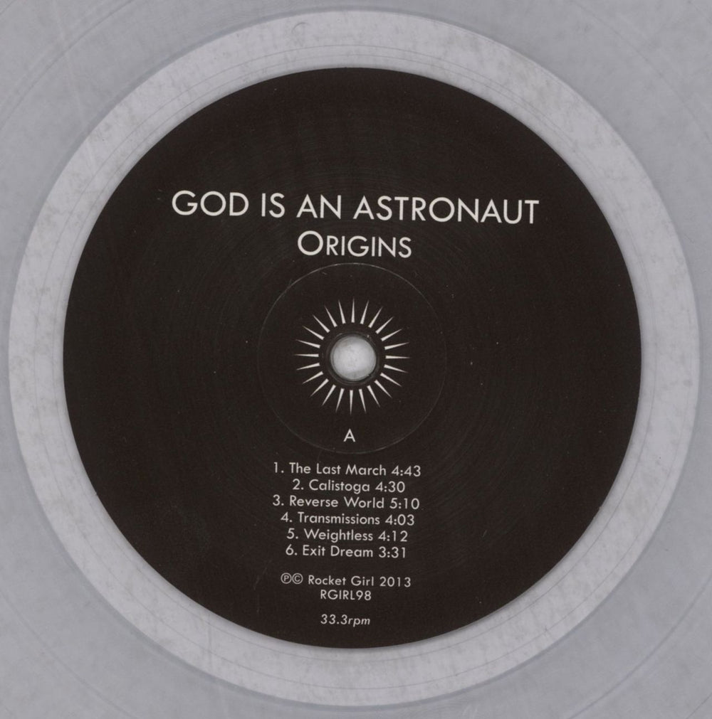 God Is An Astronaut Origins - Clear Vinyl UK vinyl LP album (LP record) IXDLPOR837272