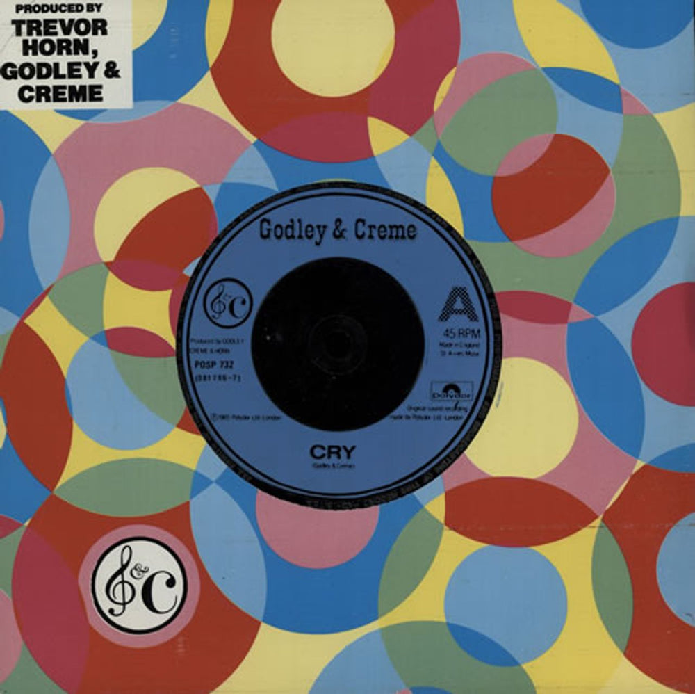 Godley & Creme Cry UK 7" vinyl single (7 inch record / 45) POSP732