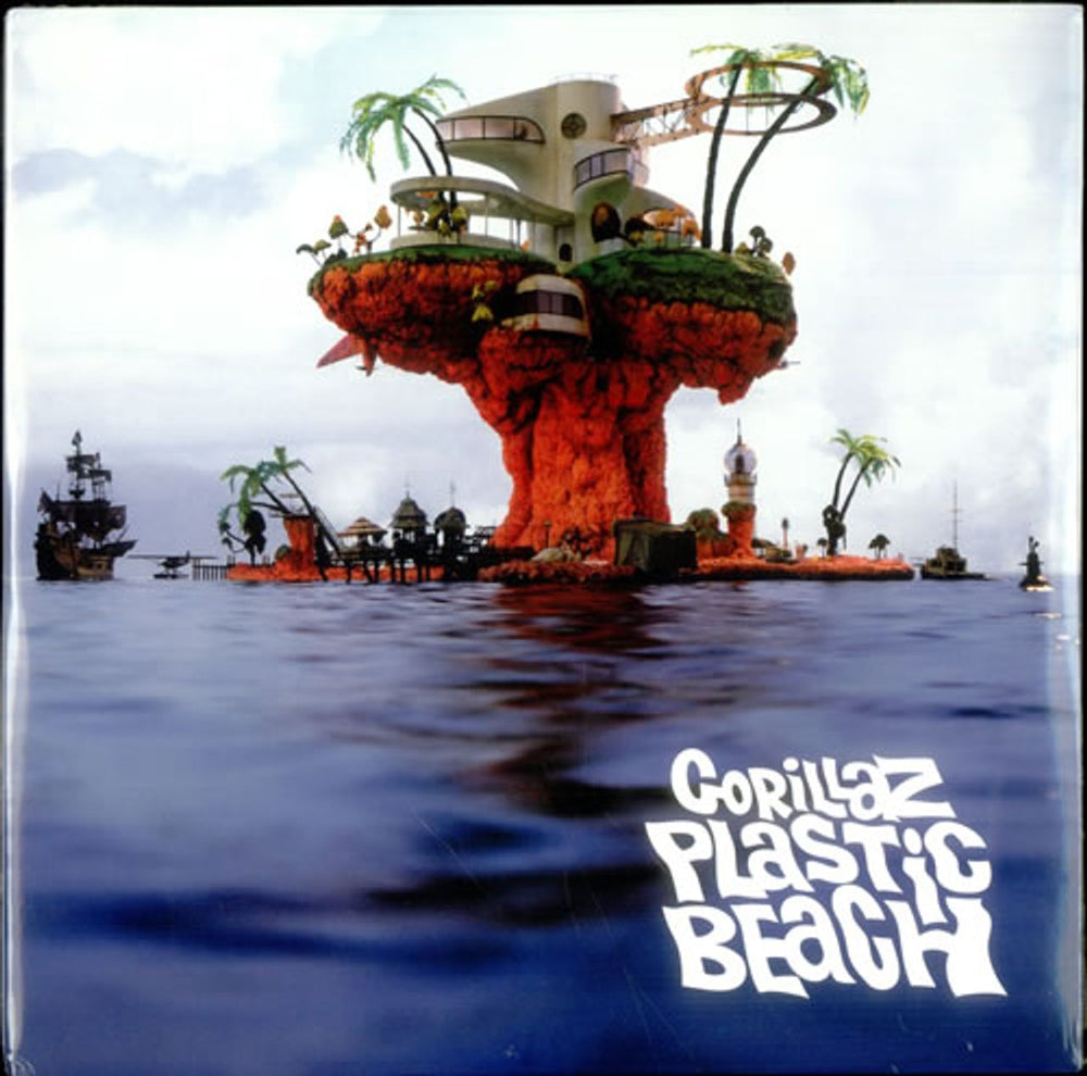 Gorillaz Plastic Beach - Sealed UK 2-LP vinyl record set (Double LP Album) 6261661