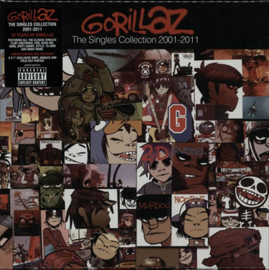 Gorillaz The Singles Collection 2001-2011 - Sealed UK 7