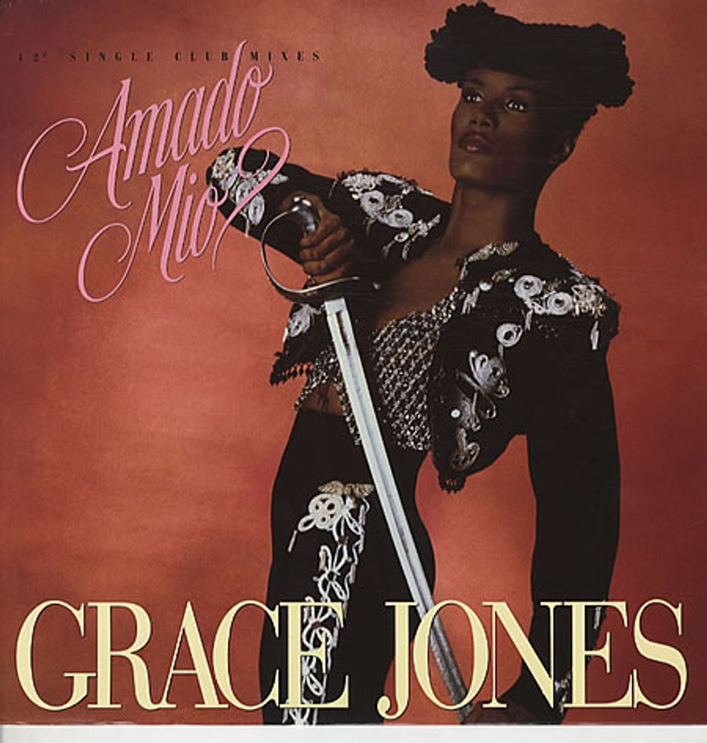Grace Jones Amado Mio UK 12" vinyl single (12 inch record / Maxi-single) 12CL571