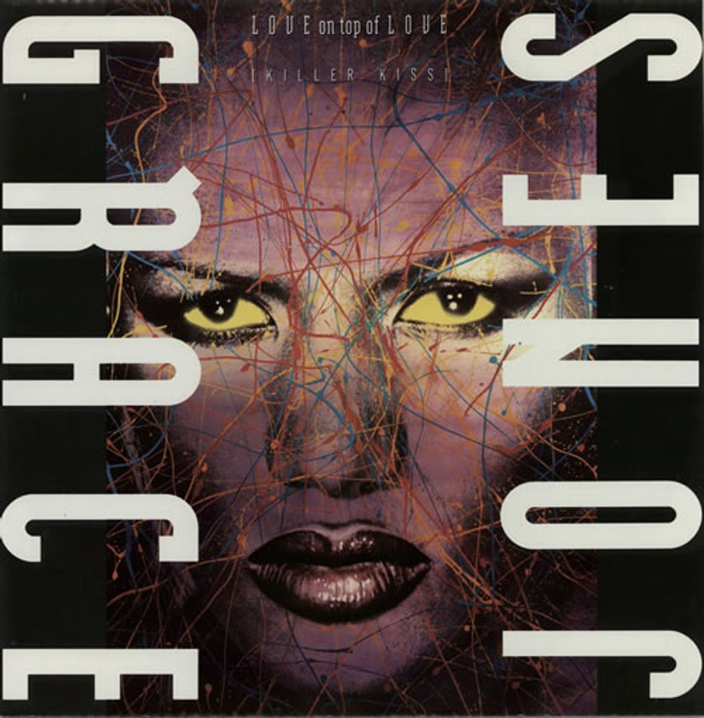 Grace Jones Love On Top Of Love UK 12" vinyl single (12 inch record / Maxi-single) 12CL557