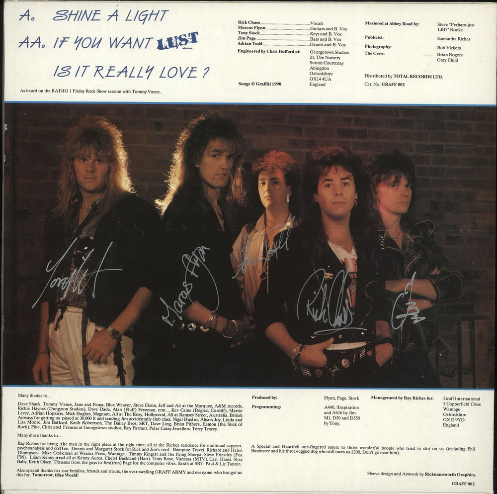 Graffiti Big Noise E.P - Autographed UK 12" vinyl single (12 inch record / Maxi-single)