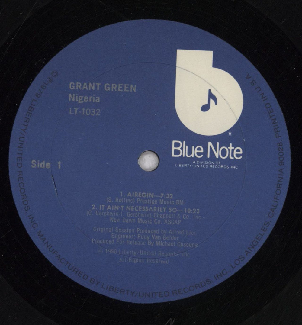 Grant Green Nigeria US vinyl LP album (LP record) GR-LPNI847570