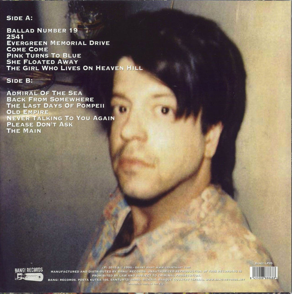 Grant Hart Ecce Homo Spanish vinyl LP album (LP record) 8435008888688