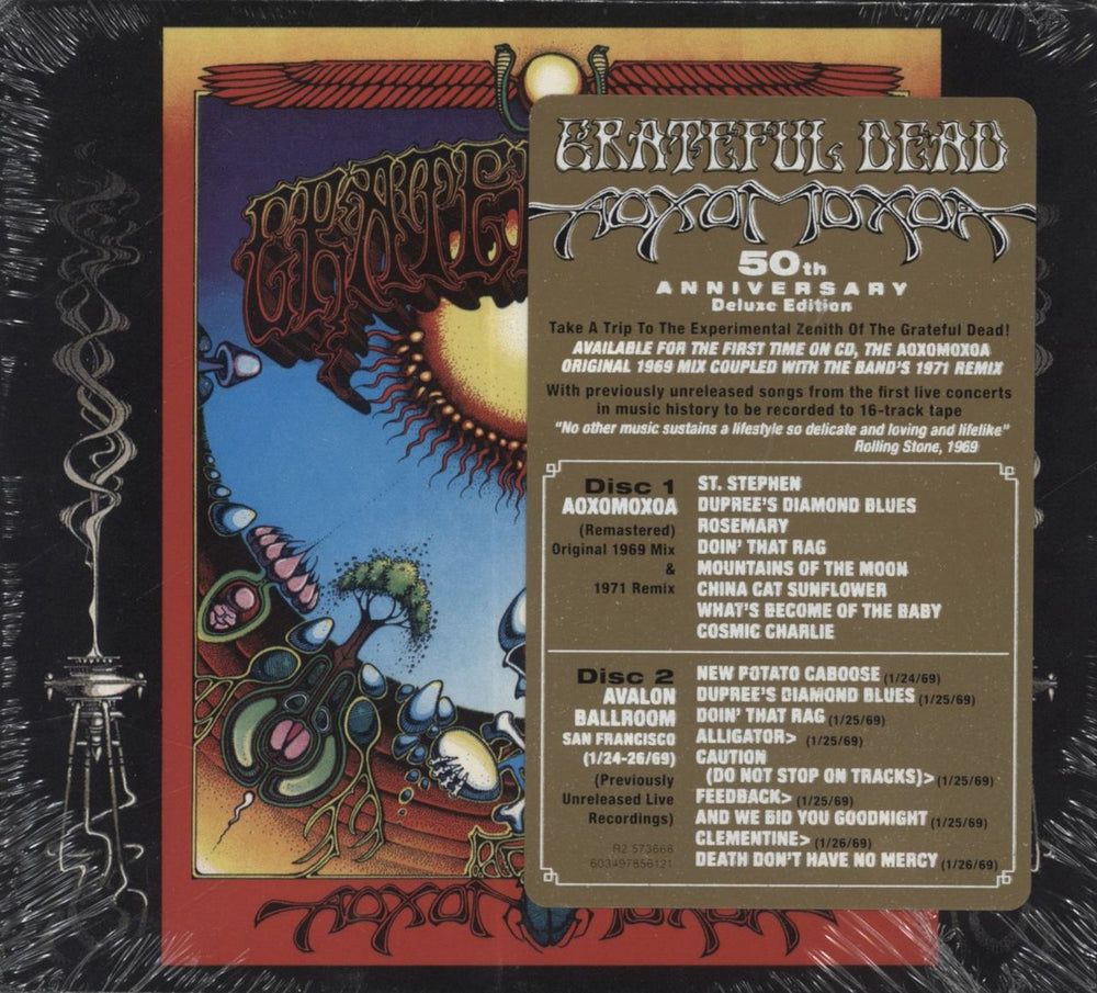 Grateful Dead Aoxomoxoa: Remastered - Sealed UK 2 CD album set (Double CD) 603497856121