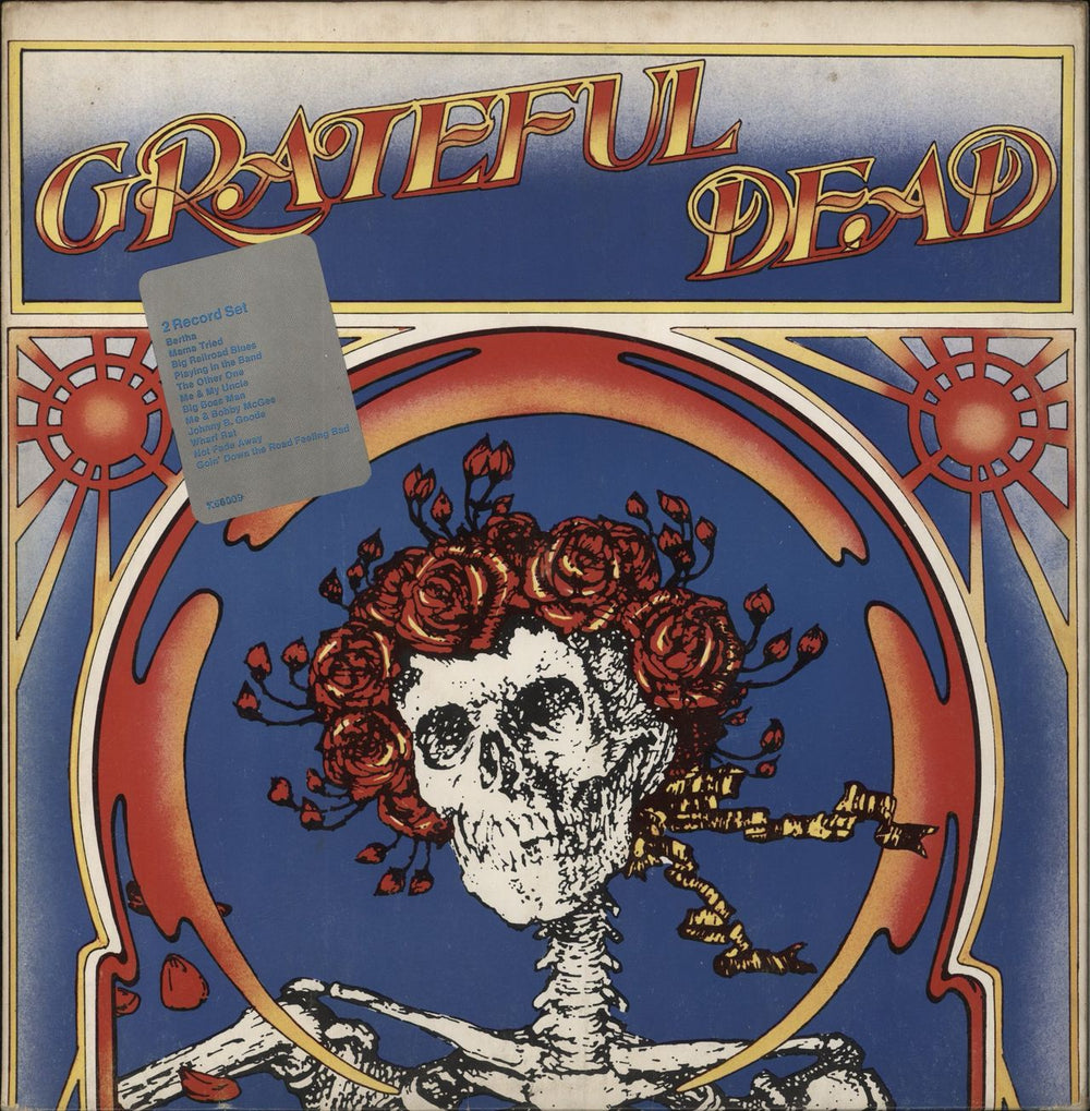 Grateful Dead Grateful Dead - Title Stickered Sleeve UK 2-LP vinyl record set (Double LP Album) K66009